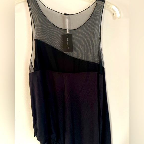 South Moon Under Tops - NWT Free People - Medium -Black/Sheer Top